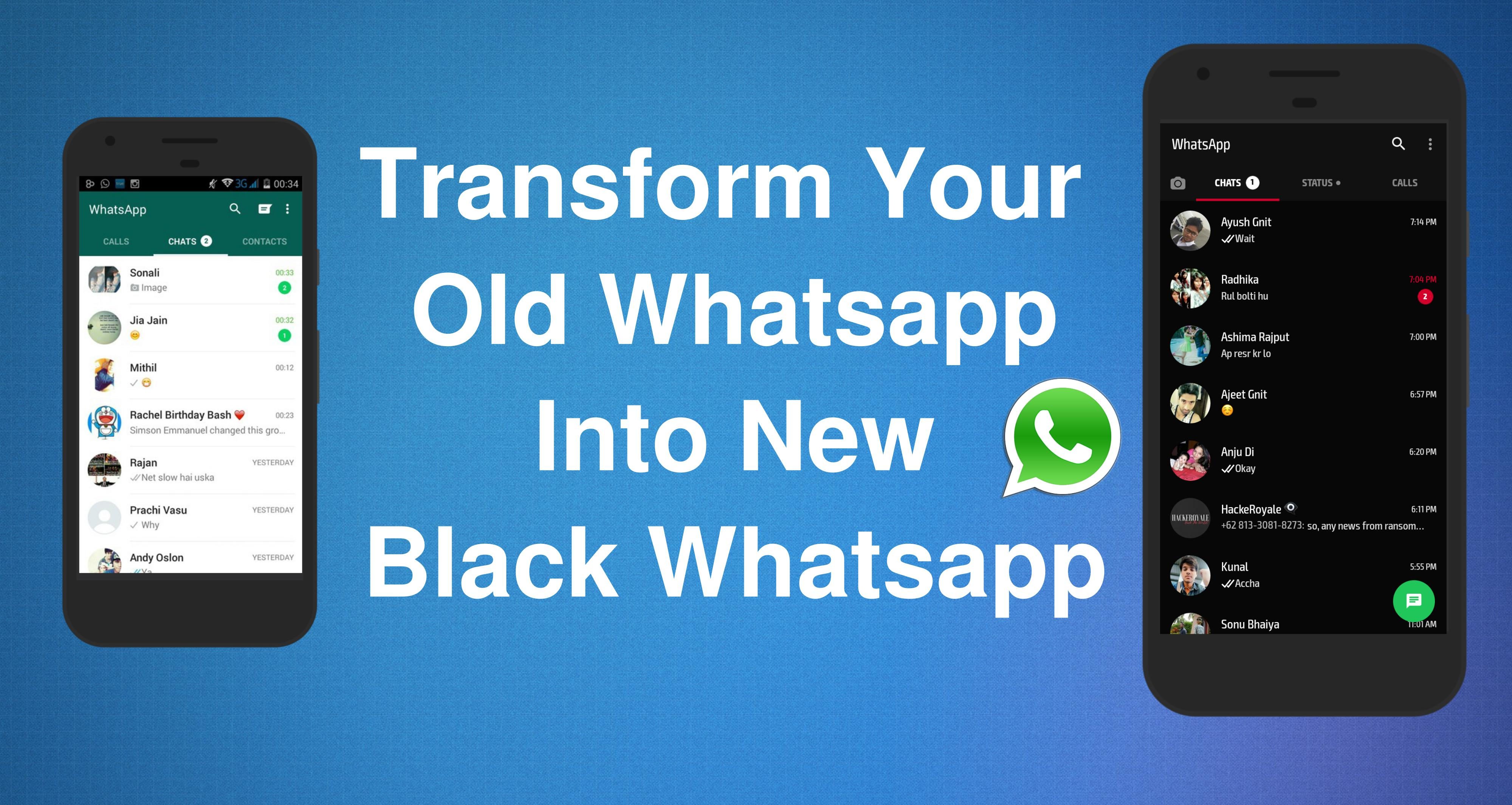 Change whatsapp theme android iphone