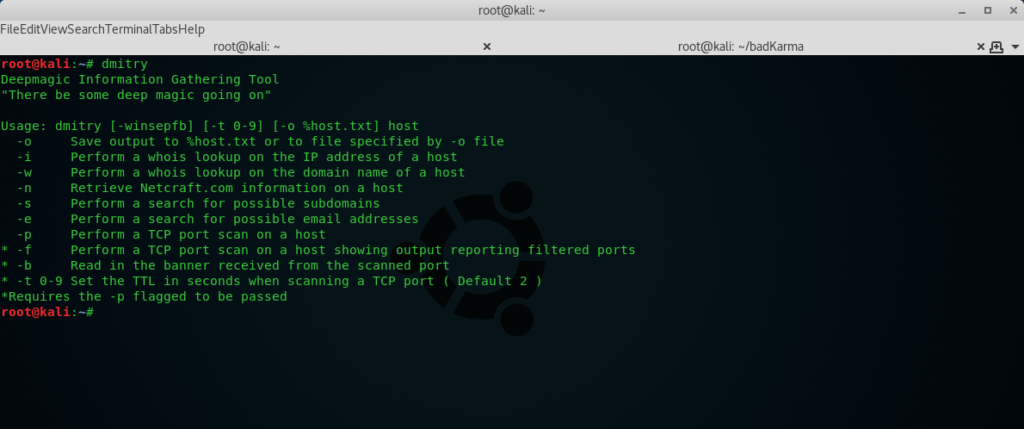 dmitry top 10 information gathering tools